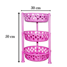 Round Multipurpose Plastic Storage Rack Organiser - dailyneed.life