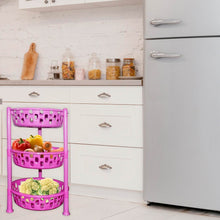 Round Multipurpose Plastic Storage Rack Organiser - dailyneed.life