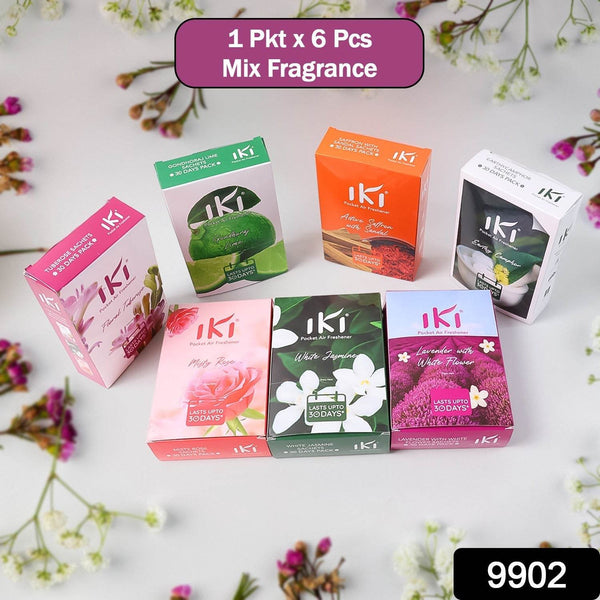 IKI Pocket Air Freshener Mix Flevar / Fragrance (1 Pkt / Inside 6 Pcs ) - dailyneed.life