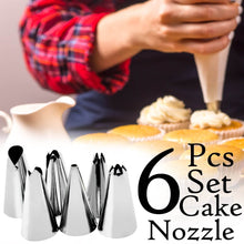 Cake Decorating Stainless Steel Nozzle (6pcs) - dailyneed.life