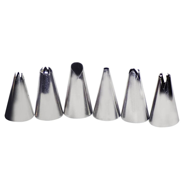 Cake Decorating Stainless Steel Nozzle (6pcs) - dailyneed.life