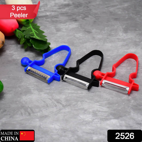 3pc Durable Blade Vegetable Peelers with Ergonomic Handles - dailyneed.life