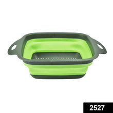 Silicone Square Plastic Folding Collapsible Durable Kitchen Sink Dish Rack - dailyneed.life
