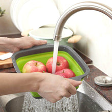 Silicone Square Plastic Folding Collapsible Durable Kitchen Sink Dish Rack - dailyneed.life