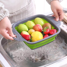 Silicone Square Plastic Folding Collapsible Durable Kitchen Sink Dish Rack - dailyneed.life