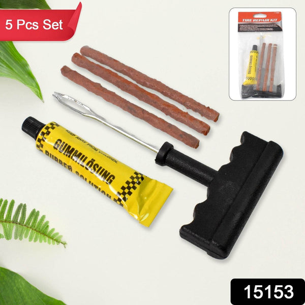 Tyre Puncture Repair Kit with 3 Seal Strips (5 Pcs Set) - dailyneed.life