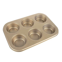 Round Shape Carbon steel Muffin Cupcake Mould Case Bakeware - dailyneed.life