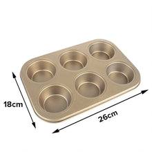 Round Shape Carbon steel Muffin Cupcake Mould Case Bakeware - dailyneed.life