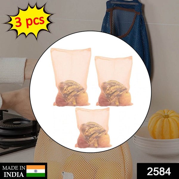 Fridge Bags for Fruits and Vegetables with Zip Net (Multicolour) - dailyneed.life