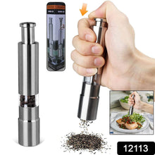 Stainless Steel Thumb Presser Salt and Pepper Grinder (1 Pc) - dailyneed.life