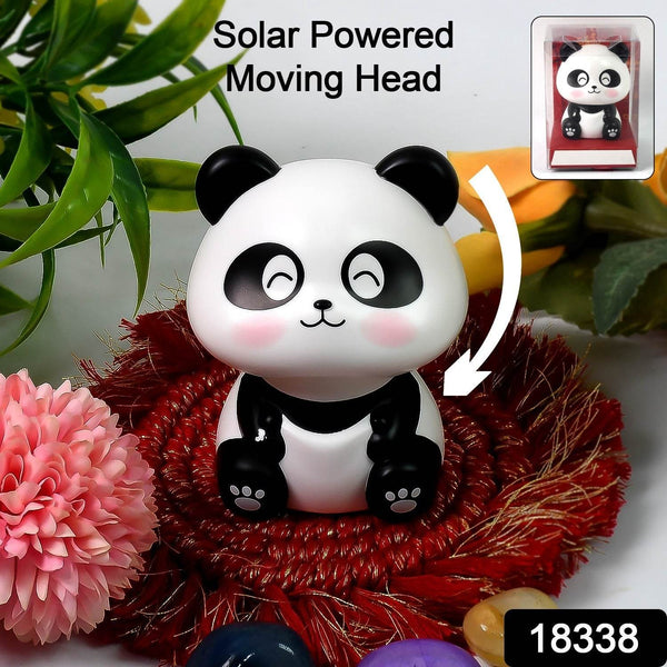 Solar Powered Moving Panda Car Dashboard Decoration – 1 Pc - dailyneed.life
