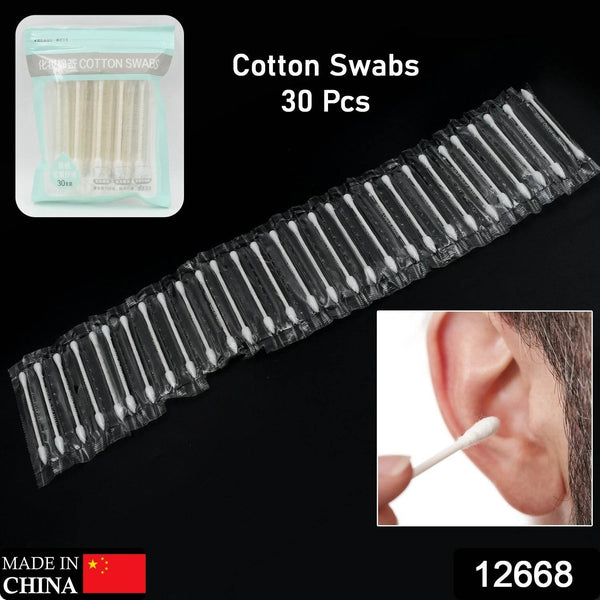 Double Head Cotton Ear & Nose Cleaning Health Care Tools Disposable Sticks Soft Beauty Makeup, Pet Care, Equipment (30 Pcs Set) - dailyneed.life