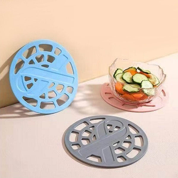 1Pc Silicone Fancy Coaster for holding bowls and utensils including all kitchen purposes. - dailyneed.life