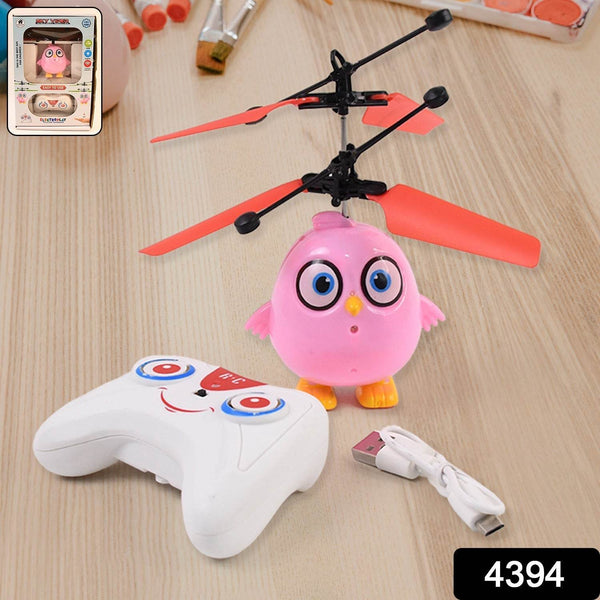 Electroplay Flying Bird RC Toy with LED & Remote Control – Pink Owl Design (1 Set) - dailyneed.life