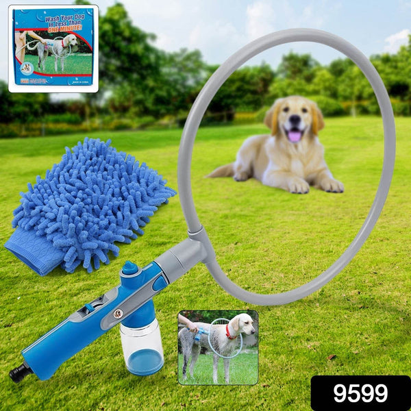 Pet Shower Sprayer, Cat Dog Grooming Bath Massager, With Microfiber Glove (1 Set) - dailyneed.life