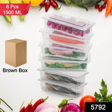 Vegetables & Fruits Freezer Storage Container (PACK OF 6PC 1500ML) - dailyneed.life