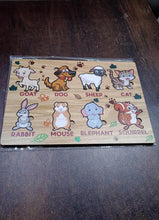 Wooden Animal Puzzle Learning Educational Board (1 Set / 28×20 Cm) - dailyneed.life