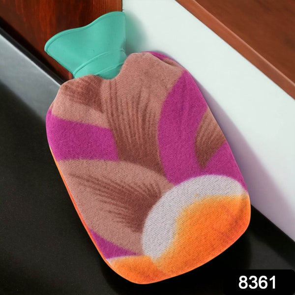 Hot Water Bottle Bag With Cover (1 Pc / Mix Design & Color / 250 ML Approx) - dailyneed.life