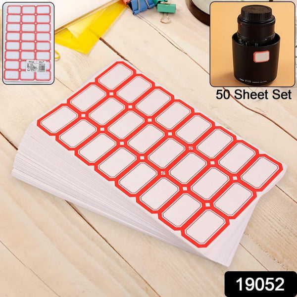 Multipurpose Writable Blank Label Sticker Sheets (50 Sheet) - dailyneed.life
