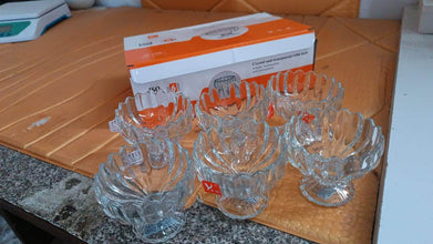 Glass Ice Cream Bowls Glass Dessert Cups for Sundae (6 pcs / 120ml) - dailyneed.life