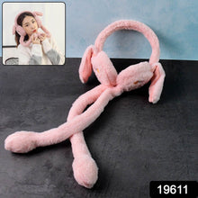 Cute Jumping Rabbit Ear Plush Winter Earmuffs (1 Pc) - dailyneed.life