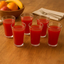Plastic Drinking Glass Juice Glass Water Glass Set of 6 Transparent Glass - dailyneed.life