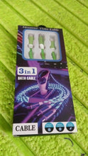 3 in 1 Charging Cable Light Up Fast Charger Multi Charging Cable (1 Pc) - dailyneed.life