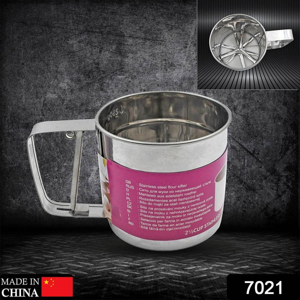 Stainless Steel Flour Sifter – Handheld Baking Sieve with Measuring Scale - dailyneed.life