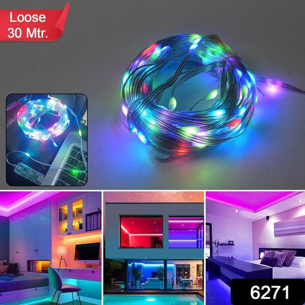 Multi Coloured 30M RGB LED Strip Lights (1 Pc / Loose) - dailyneed.life