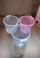 Plastic Round Transparent Bath Water Mug (1 Pc / 1200 ML / Mix Color) - dailyneed.life