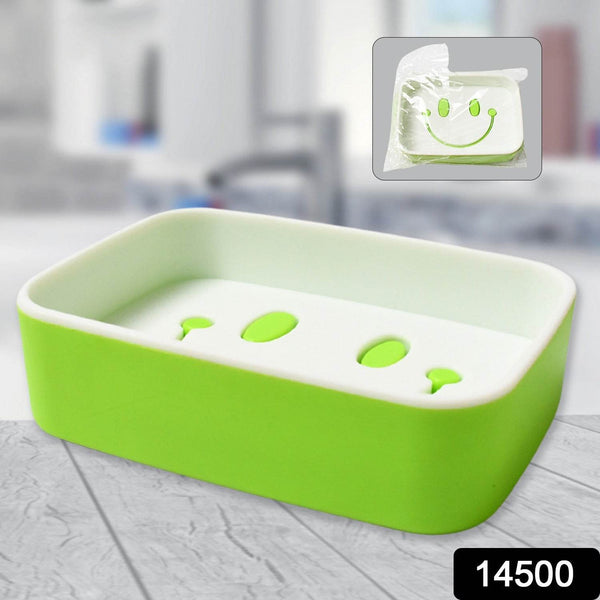 Portable Travel Home Box Cute Cartoons Smile Face Container Draining Holder Soap Dish ,Sabudani - dailyneed.life