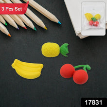 Mix Design Fancy & Stylish Colorful Erasers (1 Set / 3 Pc Set) - dailyneed.life