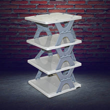 Foldable Shoe Rack (1 Pc, 4 Layers): Space-Saving, Entryway Storage - dailyneed.life