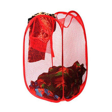 Laundry Hamper Mesh Fabric For Ventilation Foldable Storage Up Clothes Basket - dailyneed.life
