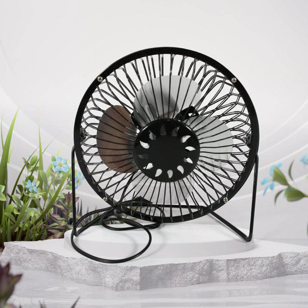 USB Table Desk Personal Metal Electronic Fan, Compatible with Computers, Laptops, Student Dormitory, Suitable For Office, School Use (1 Pc) - dailyneed.life