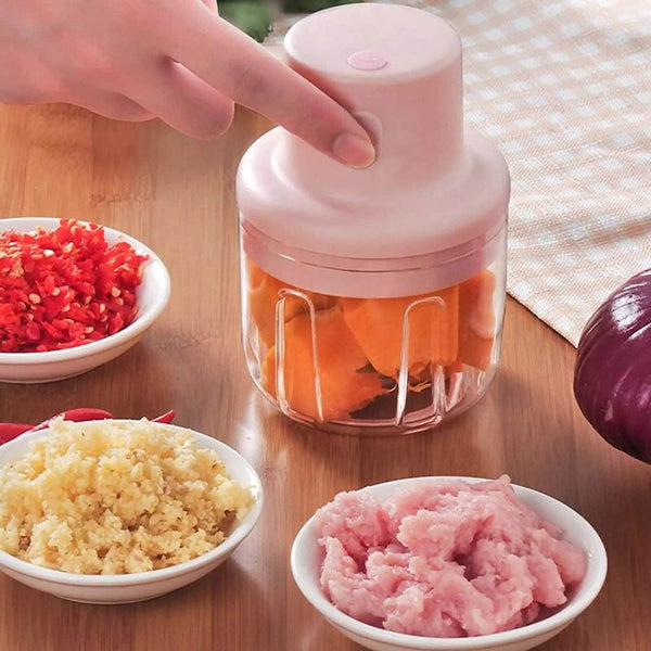 Electric Fruit Vegetable Onion Garlic Cutter Food Speedy Chopper - dailyneed.life