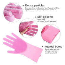 Reusable Silicone Cleaning Brush Scrubber Gloves (Multicolor) - dailyneed.life