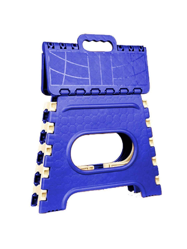 2009_12 Inch Plastic Folding Step Stool for Kids and Adults with Handle (Multicolor) - dailyneed.life