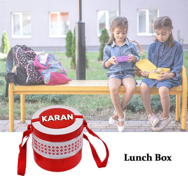 Customized 2layer Adjustable Insulated Tiffin Set of 1, Blue 3 Containers Lunch Box - dailyneed.life