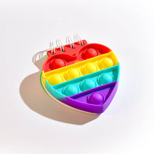 Heart pattern it Fidget Spiral Notebook Bubble Push Fidget Silicon Toy Book Stress Relief Anxiety School Stationery Notebook - dailyneed.life