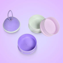 3 Layer Cute Portable Baby Food Milk Powder Storage Box Bottle Container Milk Powder Baby Food Container Bowl. (Purple) - dailyneed.life