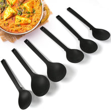 Multipurpose Silicone Spoon, Silicone Basting Spoon Non-Stick Kitchen Utensils Household Gadgets Heat-Resistant Non Stick Spoons Kitchen Cookware Items For Cooking and Baking (6 Pcs Set) - dailyneed.life
