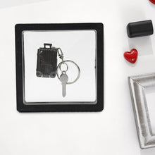 Suitcase Shape Nail Clipper Keychain With Key & 3D Floating Frame Display Case (1 Set) - dailyneed.life