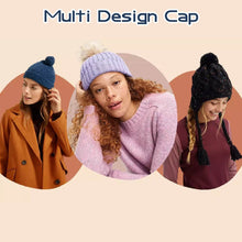 Mix Design Winter cap for Women Warm Thick Cotton Lining Skull Cap Warm Cap Outdoor Sports Hat for Ladies - dailyneed.life