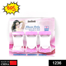 Disposable Body Skin Hair Removal Razor for Women Pack of 6 - dailyneed.life
