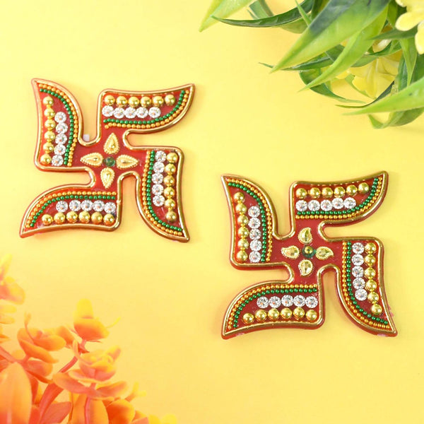 Decorative Swastik Sticker (2Pc Set) - dailyneed.life