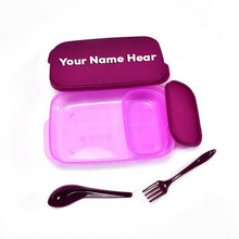 Customized Unbreakable Divine Leak Proof Plastic Lunch Box Food Grade Plastic BPA-Free 2 Containers with Spoon - dailyneed.life