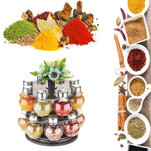 Multipurpose Revolving Plastic Spice Rack Set (16pcs) - dailyneed.life