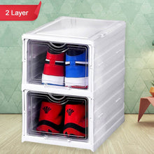 Stackable Multifunctional Storage, for Clothes Foldable Drawer Shelf Basket Utility Cart Rack Storage Organizer Cart for Kitchen, Pantry Closet, Bedroom, Bathroom, Laundry (2 / Layer 1 Pc) - dailyneed.life