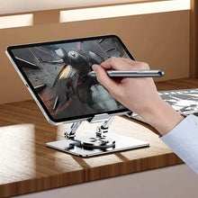 Aluminum Alloy 360°Rotating Bracket, Adjustable Tablet Stand, Portable Foldable Ergonomic Tablet Support - dailyneed.life